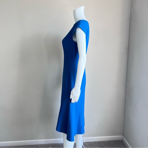 L.K. Bennett Ire Fit And Flare Dress in Andaman Blue - 6 - Picture 3 of 8